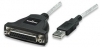 ��������� USB 2.0 ��� Parallel DB25F - MANHATTAN